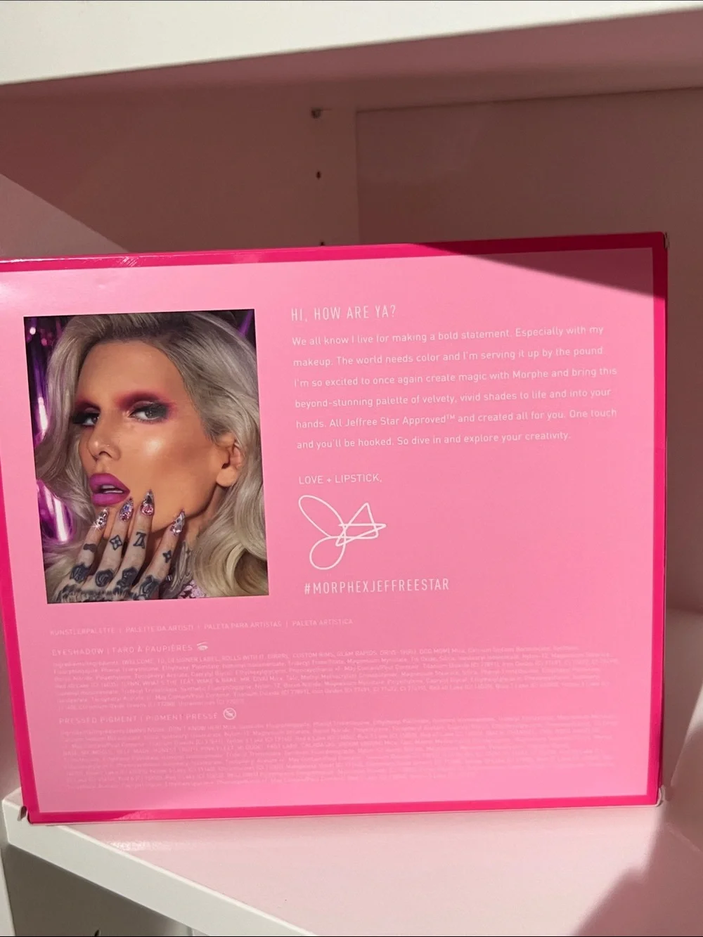 LE Morphe X Jeffree Star Artistry Palette